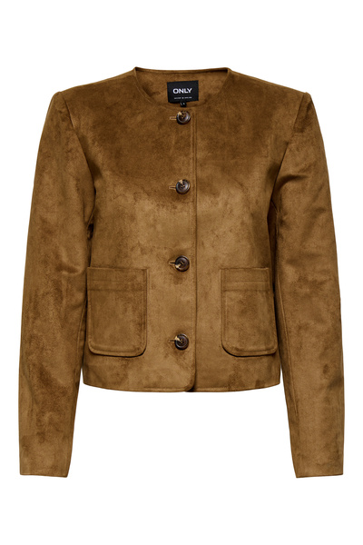 ONLY Onltulip Faux Suede Button Jacket Otw