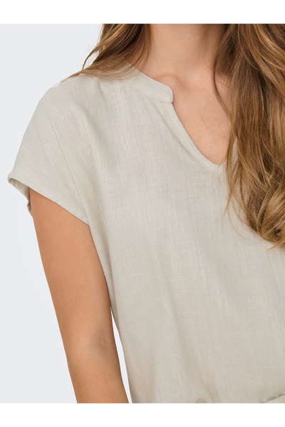 JDY JDYCAYA LION LINEN S/S TOP WVN DIA