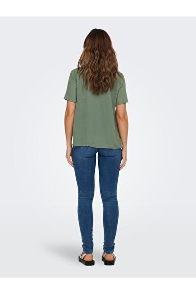 ONLY Jdydivya Life S/S V-Neck Top Wvn Dia