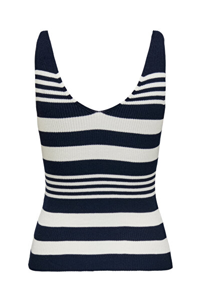 ONLY Onlorvieto sl stripe v-neck mm knt