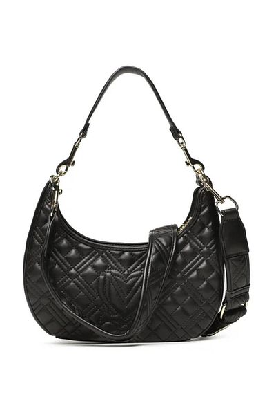 Love Moschino Geantă cu curea de umăr cu fermoar cu logo reglabil JC4068PP1HLA0000