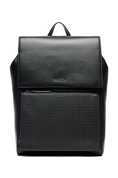 Calvin Klein Fekete férfi hátizsák VERTICAL LINES FLAP BP MONO