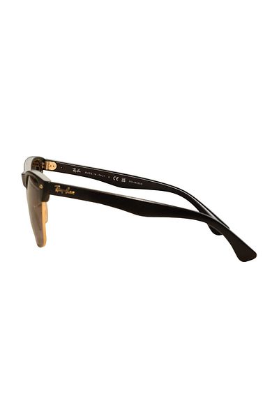 Ray-Ban Rb 4175 877/m3 57-16 Ochelari de soare Clubmaster supradimensionați unisex - Afumat Mineral Polarizat Gradient