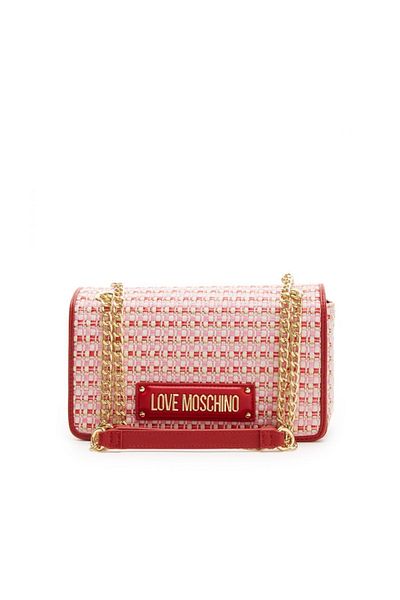 1'ASLAN Imádom a Moschino Damen Schultertasche Rot Jc4242pp0ikc150a-t