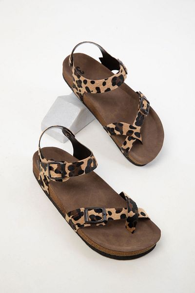 SOHO Leopard Damen Sandalen 16399