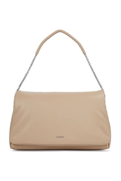 Calvin Klein Ezüst Mink bolyhos válltáska
