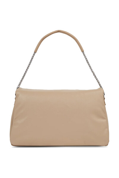 Calvin Klein Ezüst Mink bolyhos válltáska