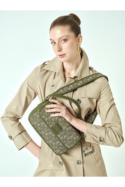 Pierre Cardin Дамска чанта през рамо в цвят каки 05PO25Y2041