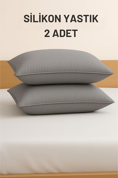 Formeya Graues 2-teiliges Vakuumkissen-Set - Außenstoff 50x70 cm