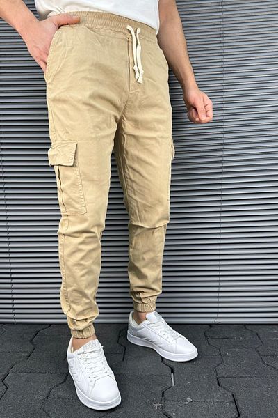 Trendyol Collection 100% Yarn Stone Jogger, Comfortable Elastic Waist Gabardine Pants Tmnss25Pl00040