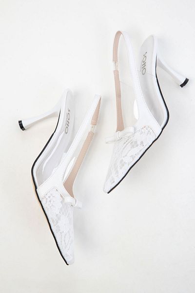 SOHO 20480 Weiße klassische Damenschuhe mit Absatz