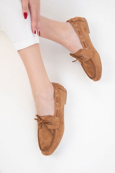 SOHO Taba Wildleder Loafer Damen Schuhe 20481