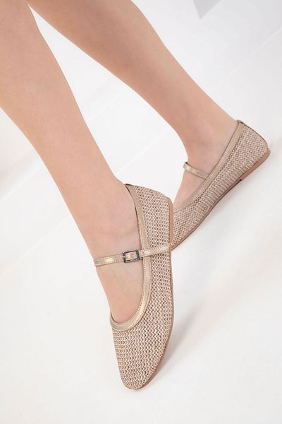 SOHO Beige Damen-Ballerinas 20473