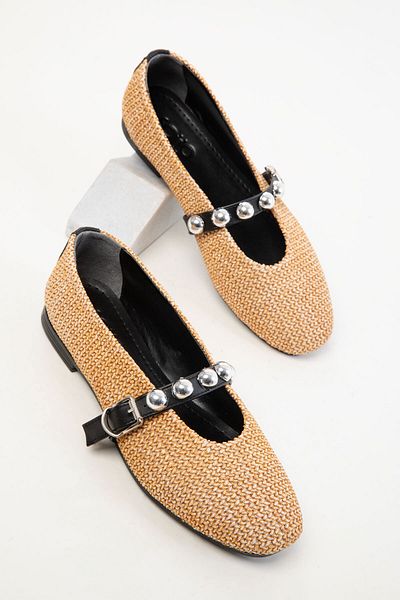 SOHO 20485 Nude Wicker Damen-Ballerinas