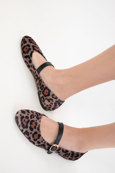 SOHO Leopar Kadın Babet 20470