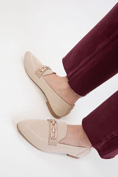 SOHO Beige Damen-Ballerinas 20477