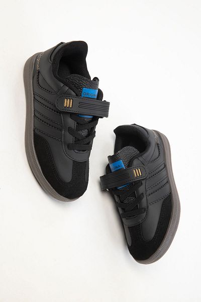 SOHO Schwarz-Schwarzer Kinder-Sneaker 19604