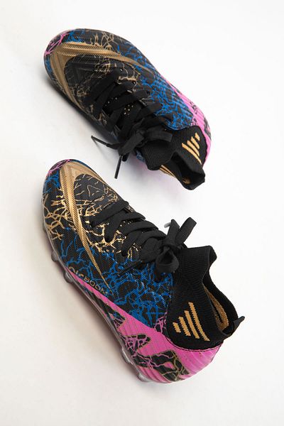 SOHO Schwarz-Gold Kinder Sneaker 20506