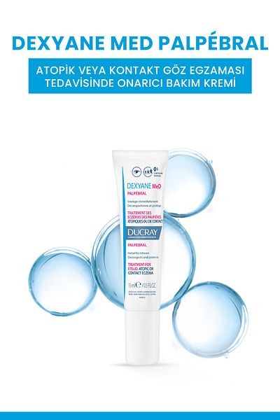 Ducray Dexyane Med Palpebral Repairing Treatment Cream for Atopic or Contact Eye Eczema 15 ml