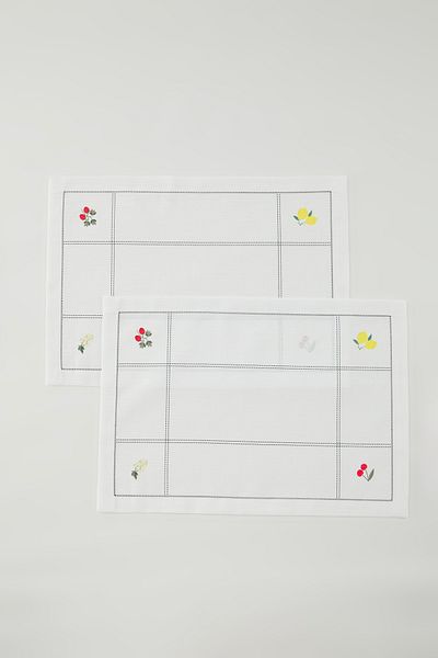 Trendyol Collection Zestaw 2 podkładek z nadrukiem owoców 30x50cm TPHSS25RUN00014