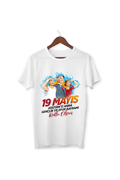 ALPŞAN TİCARET 19 May Tricou Copii Adulti Tricou alb Tricou unisex