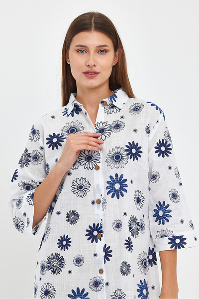 TCT TEKSTİL ΤΟΥΝΙΚ ΜΕ ΣΧΕΔΙΑ ΜΕ ΤΡΙΑΝΤΑΠΟΙΚΟ ΜΑΝΙΚΙ - ΠΛΗΡΕΣ ΚΟΥΜΠΙΑ - ΤΟΥΝΙΚ ΜΕ ΣΑΝΤΟΥΚ - 1550