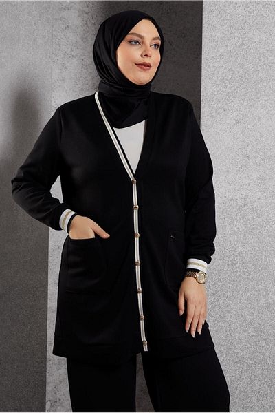 Alvina Σετ με Παντελόνι Plus Size - Μοντέλο 20486