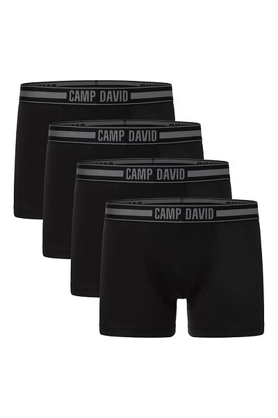 Camp David Herren Boxershorts, 4er Pack – Comfort Cotton Boxershorts 4P, Logo
