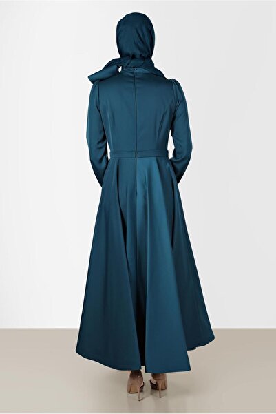 Alvina Fiyonk Detaylı Abiye Elbise 50233