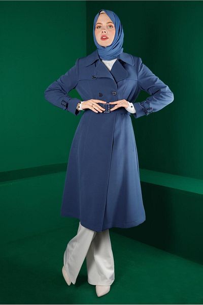 Alvina BUTTONED TRENCH COAT WITH BELTED CUFFS 10669