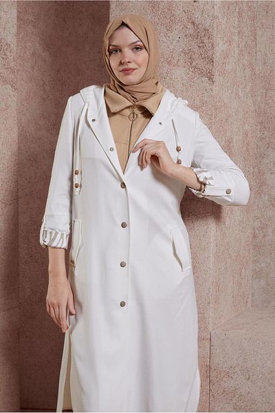 Alvina Trench cu glugă 10872 - Elegant și confortabil