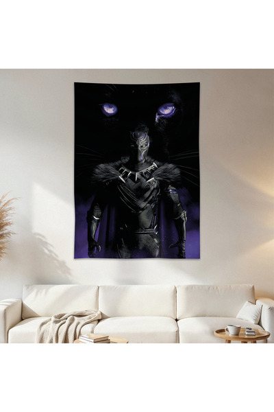 Geek Cultcha Black Panther Wall Cloth Wall Tapestry First Quality Satin Fabri...