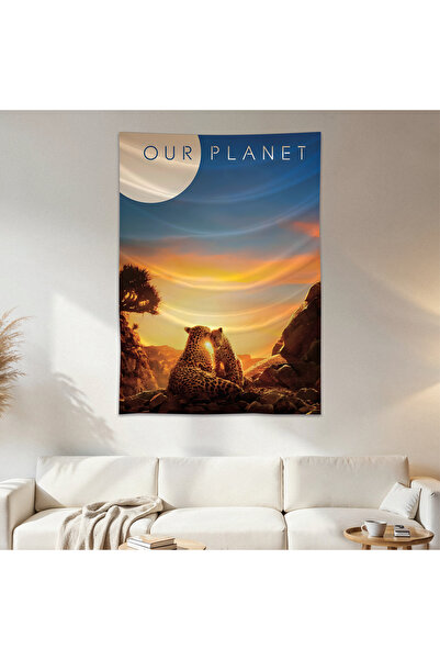 Geek Cultcha Our Planet Wall Cloth Wall Tapestry First Quality Satin Fabric P...