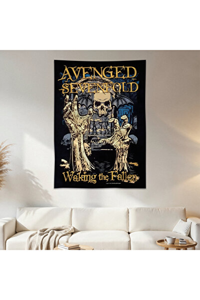 Geek Cultcha Avenged Sevenfold Duvar Örtüsü Duvar Halısı Birinci Kalite Saten...