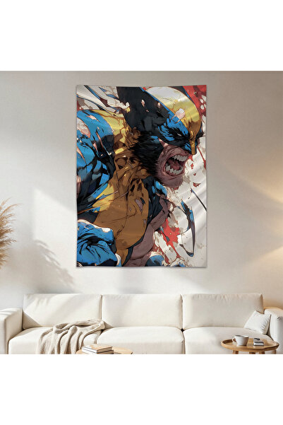 Geek Cultcha Wolverine Wall Drape Wall Tapestry First Quality Satin Fabric Po...