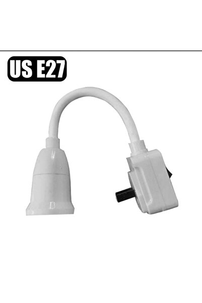 Choice محول مصباح رأس دوار بمقبس E27 مباشر من الولايات المتحدة مع مفتاح، حامل...