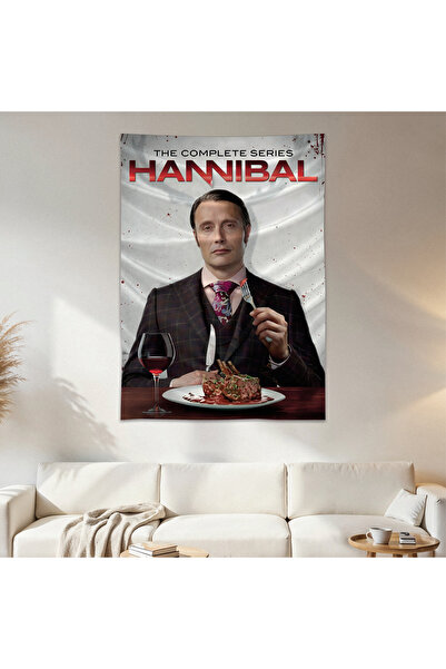 Geek Cultcha Hannibal Duvar Örtüsü Duvar Halısı Birinci Kalite Saten Kumaş Po...
