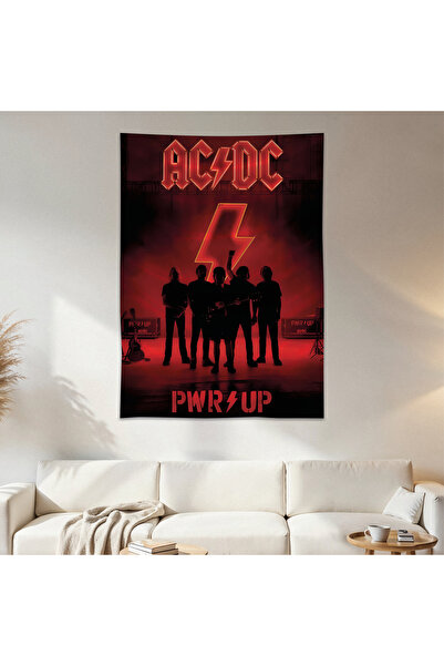 Geek Cultcha Ac Dc Wall Covering Wall Carpet First Quality Satin Fabric Poster