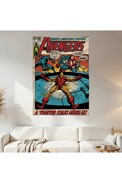 Geek Cultcha Avengers Wall Covering Tapestry First Quality Satin Fabric Poster