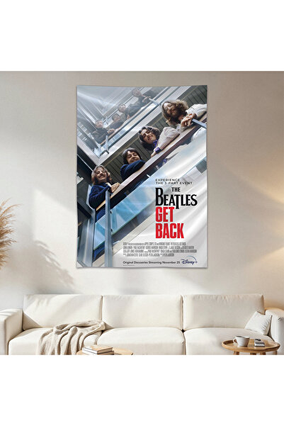 Geek Cultcha The Beatles Get Back Wall Cloth Wall Tapestry First Quality Sati...