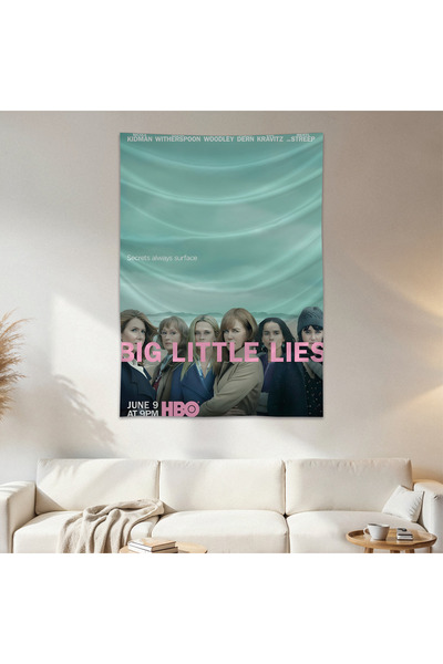 Geek Cultcha Big Little Lies Wall Cloth Wall Tapestry First Quality Satin Fab...
