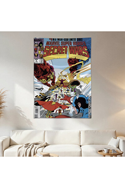 Geek Cultcha Marvel Comic Cover Duvar Örtüsü Duvar Halısı Birinci Kalite Sate...
