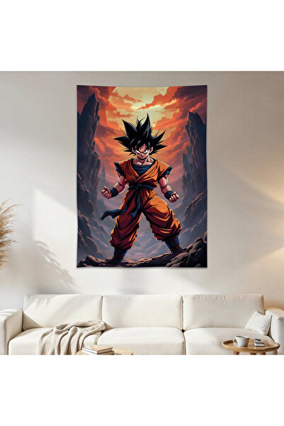 Geek Cultcha Goku Wall Cloth Wall Tapestry First Quality Satin Fabric Poster