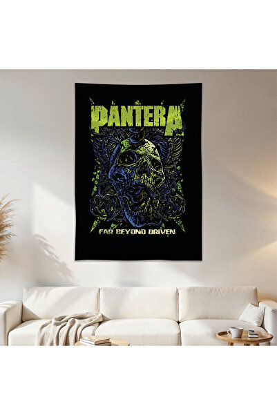 Geek Cultcha Pantera Duvar Örtüsü Duvar Halısı Birinci Kalite Saten Kumaş Poster
