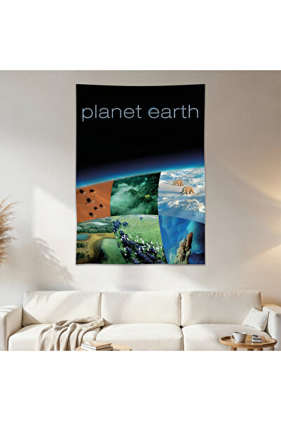 Geek Cultcha Planet Earth Wall Covering Wall Carpet First Quality Satin Fabri...