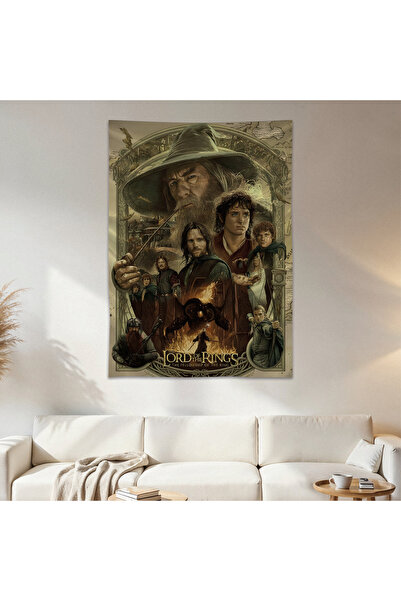 Geek Cultcha Lord of the Rings Wall Covering Tapestry First Quality Satin Fab...