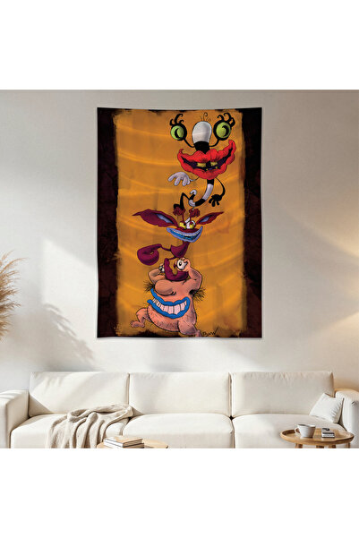 Geek Cultcha Aaahh Real Monsters Wall Drape Wall Tapestry First Quality Satin...