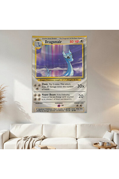 Geek Cultcha Dragonair Pokemon Card Wall Cloth Wall Tapestry First Quality Sa...