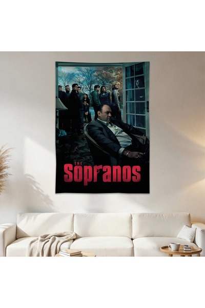 Geek Cultcha The Sopranos Wall Cloth Wall Tapestry First Quality Satin Fabric...