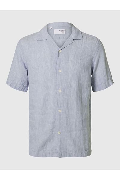 Selected Homme Kurzarmhemd 100% Leinen